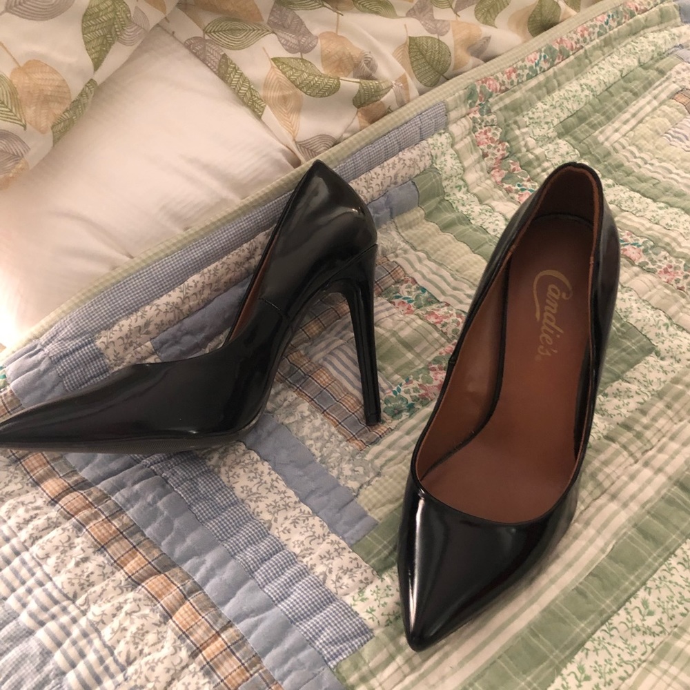 Black Patent Leather Pumps